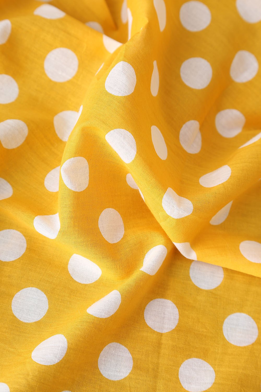 Yellow Pure Cotton Printed Saree image number null