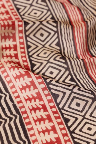 Black Bagru Bagru Block Printed Pure Silk Cotton Saree thumbnail image number null