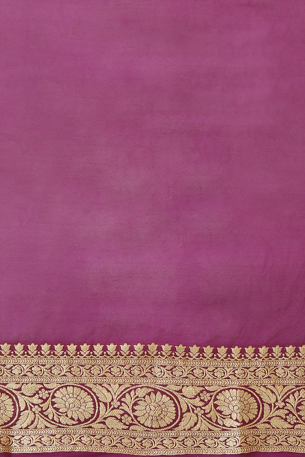Violet Pure Georgette Banarasi Saree image number null