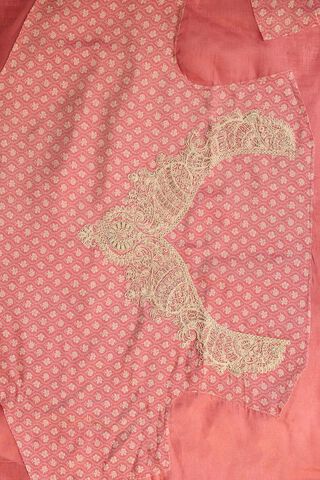Light Red Viscose Tissue Embroidered Saree thumbnail image number null