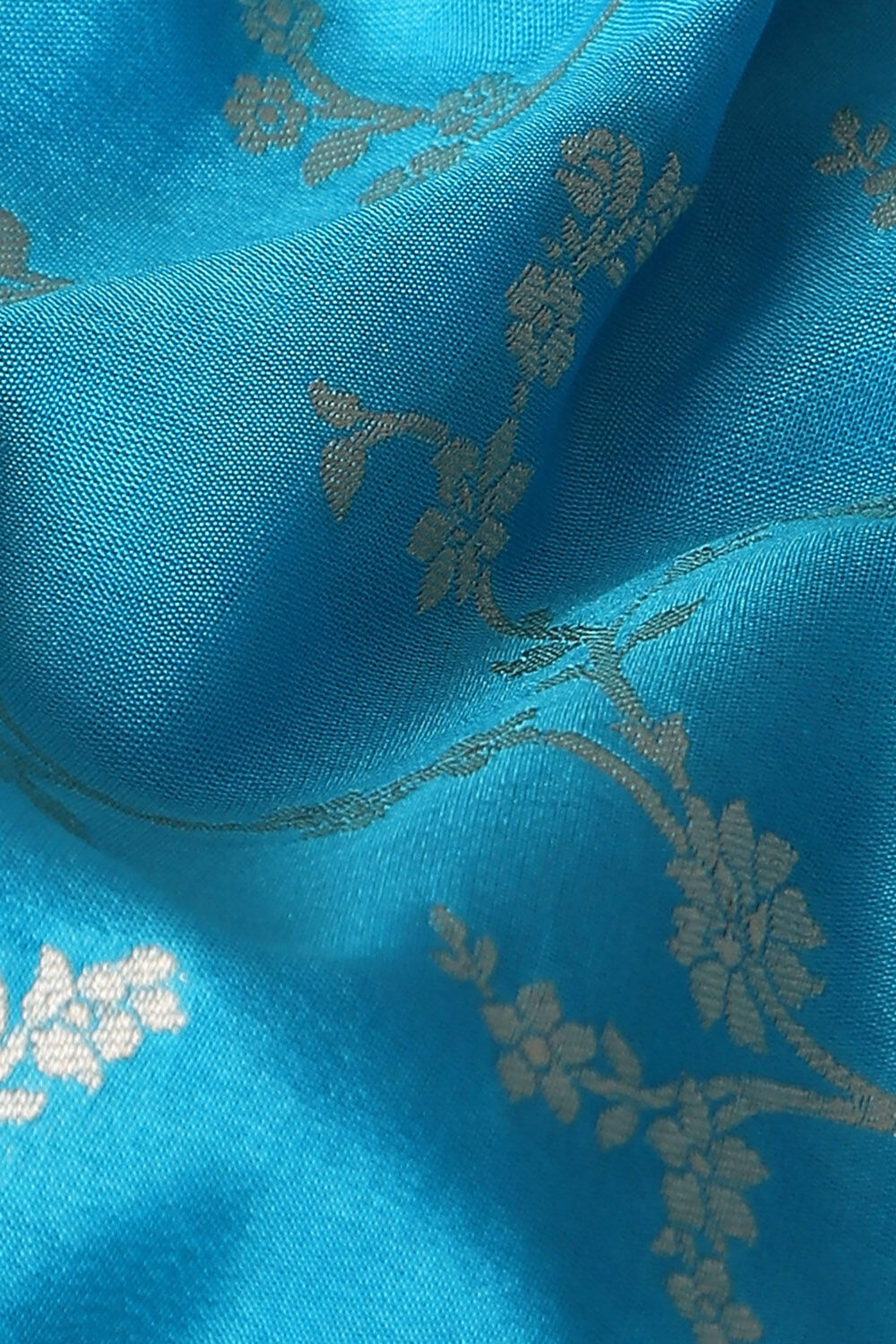 Blue Pure Silk Banarasi Saree image number null
