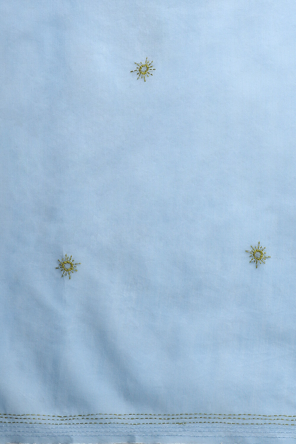 Blue Pure Silk Cotton Printed Saree image number null