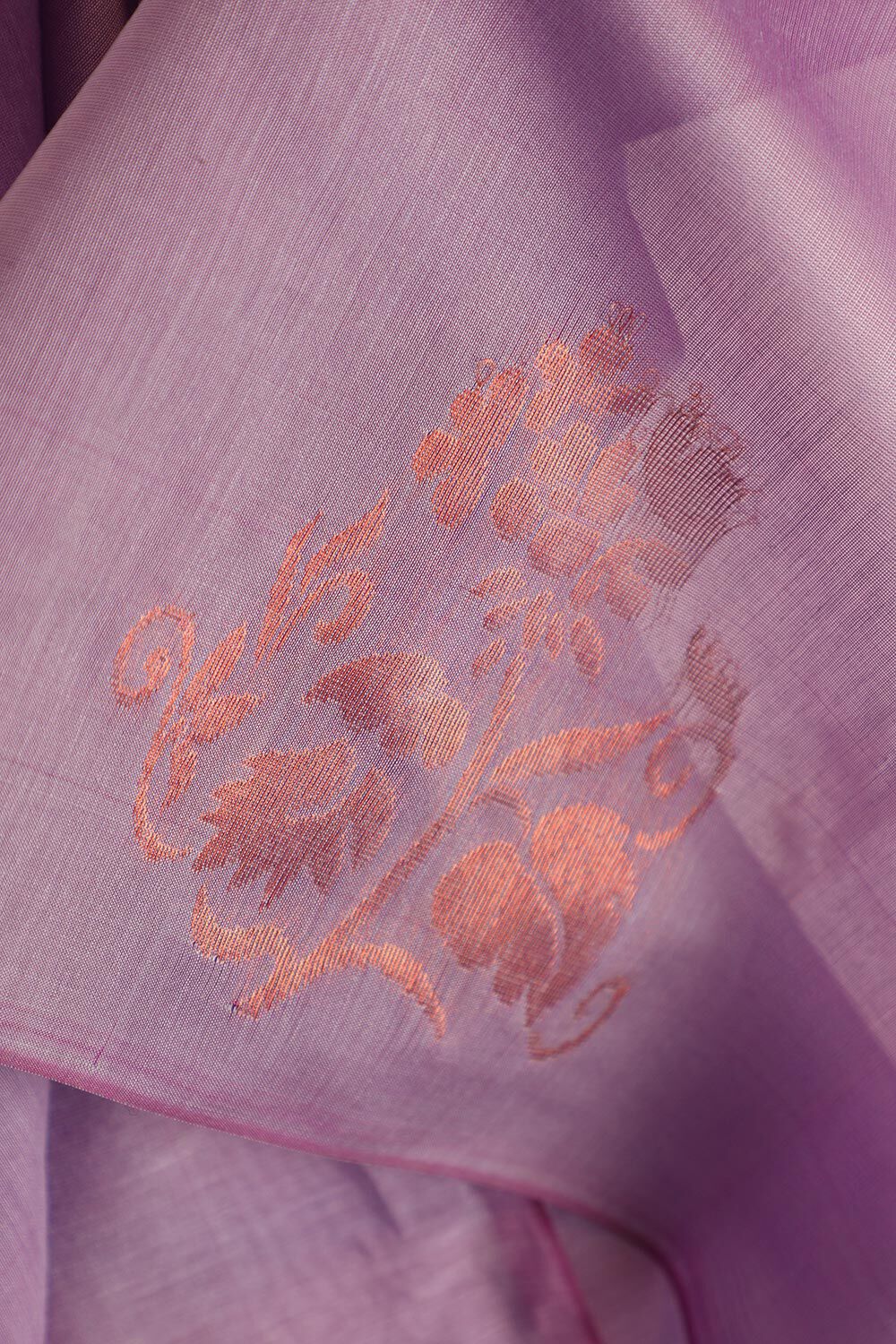 Light Violet South Pure Silk Cotton Woven Saree image number null