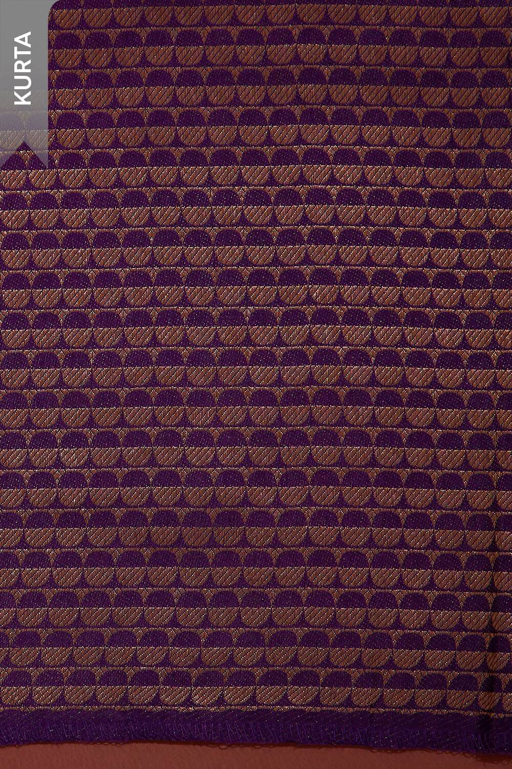Violet Brocade Viscose Unstitched Suit Set image number null