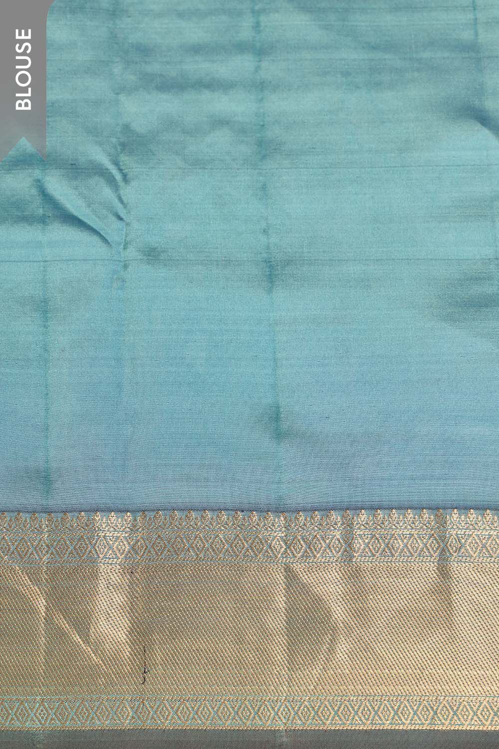 Light Blue Woven Apsara Silk Viscose Saree image number null