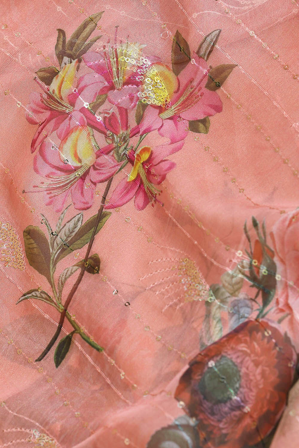 Pink Pure Embroidered Saree image number null