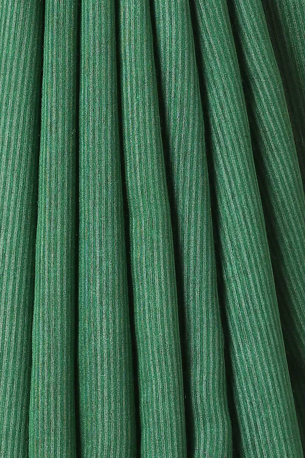 Dark Green Pure Silk Tussar Bhagalpuri Saree image number null