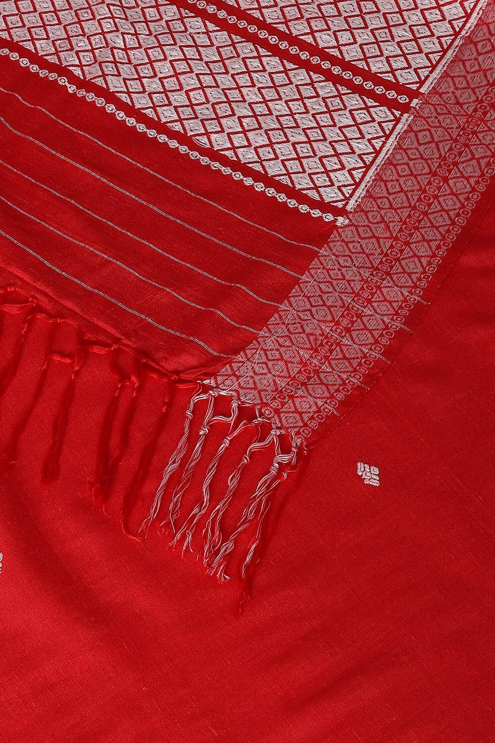 Red Modal Eri Assam Saree image number null