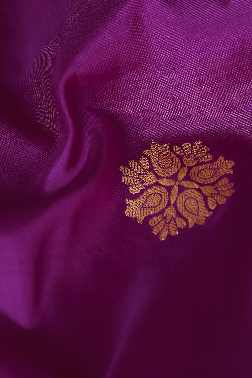 Violet Pure Silk Banarasi Saree image number null