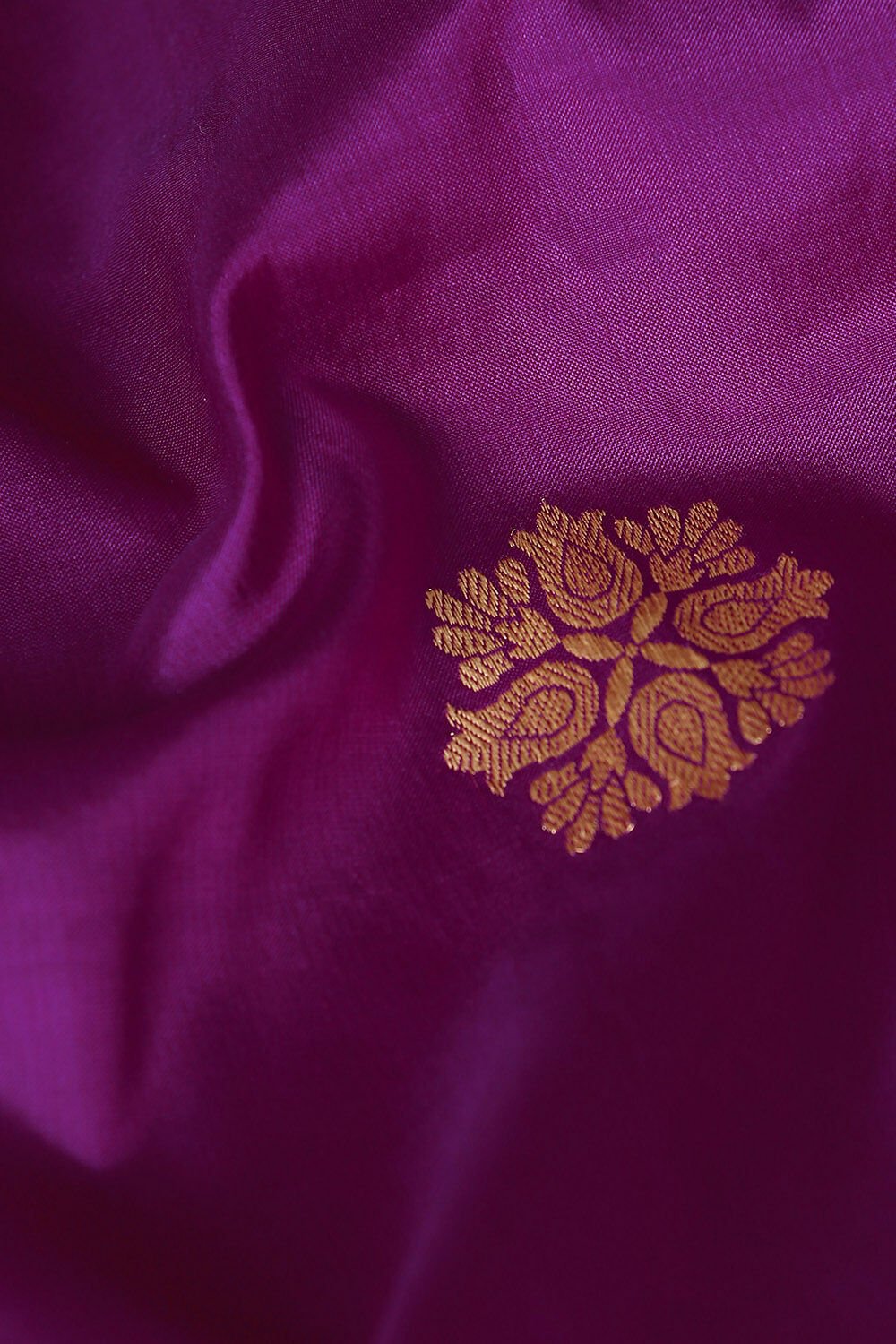 Violet Pure Silk Banarasi Saree image number null