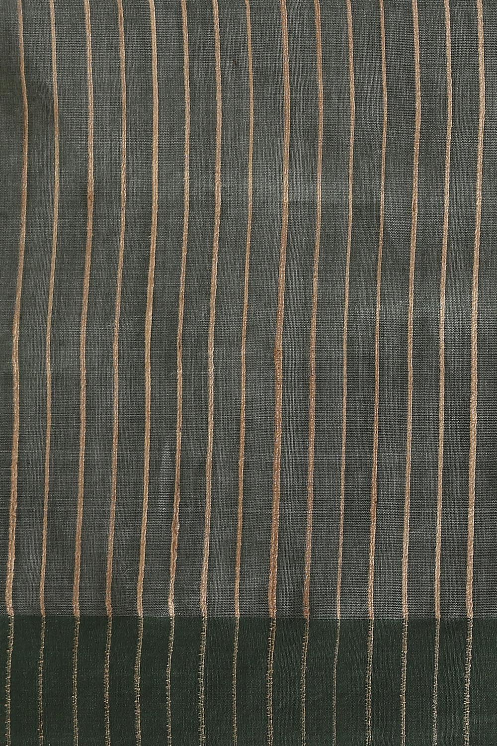 Dark Green Pure Silk Viscose Bhagalpuri Saree image number null