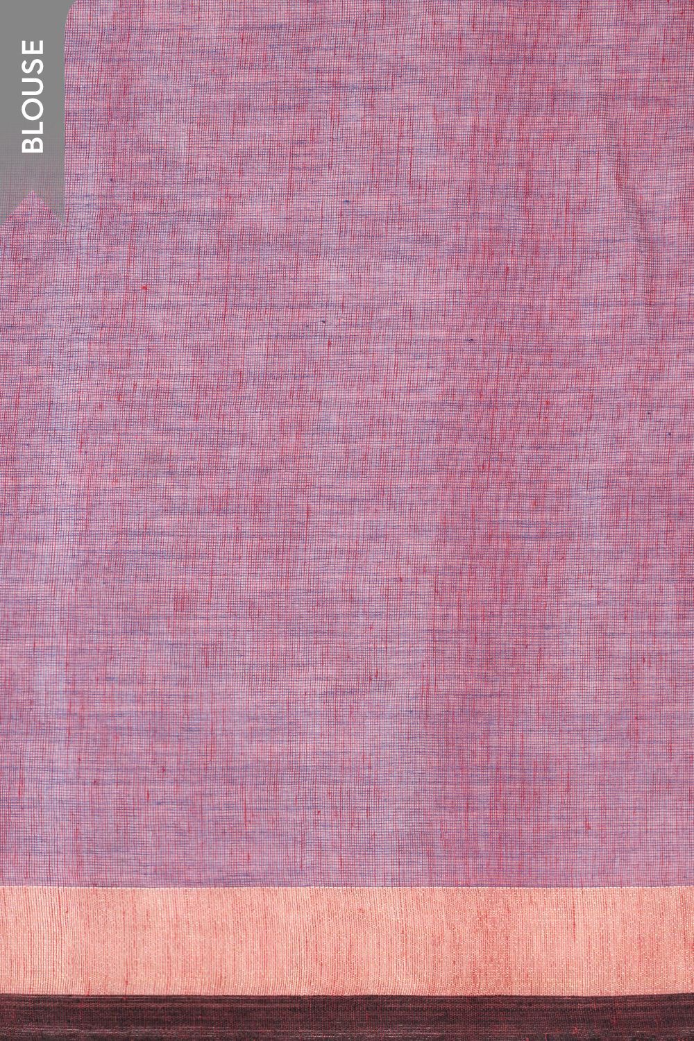 Purple Woven Pure Cotton Bengal Saree image number null
