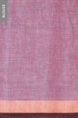 Purple Woven Pure Cotton Bengal Saree thumbnail image number null