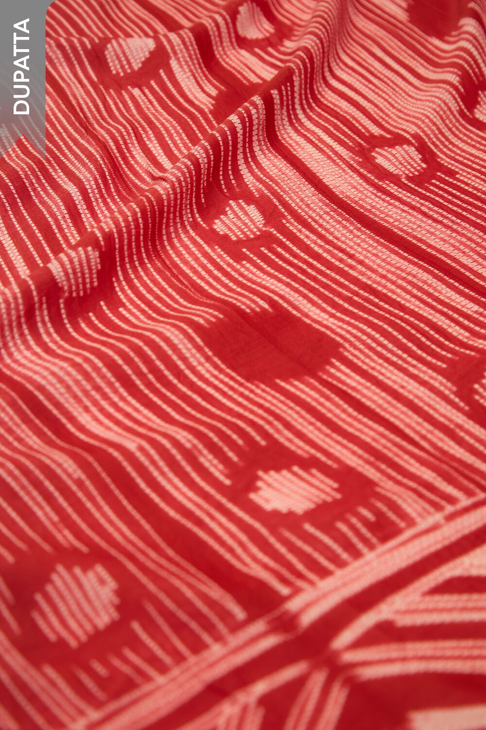 Red Viscose Mukaish Unstitched Suit Set image number null