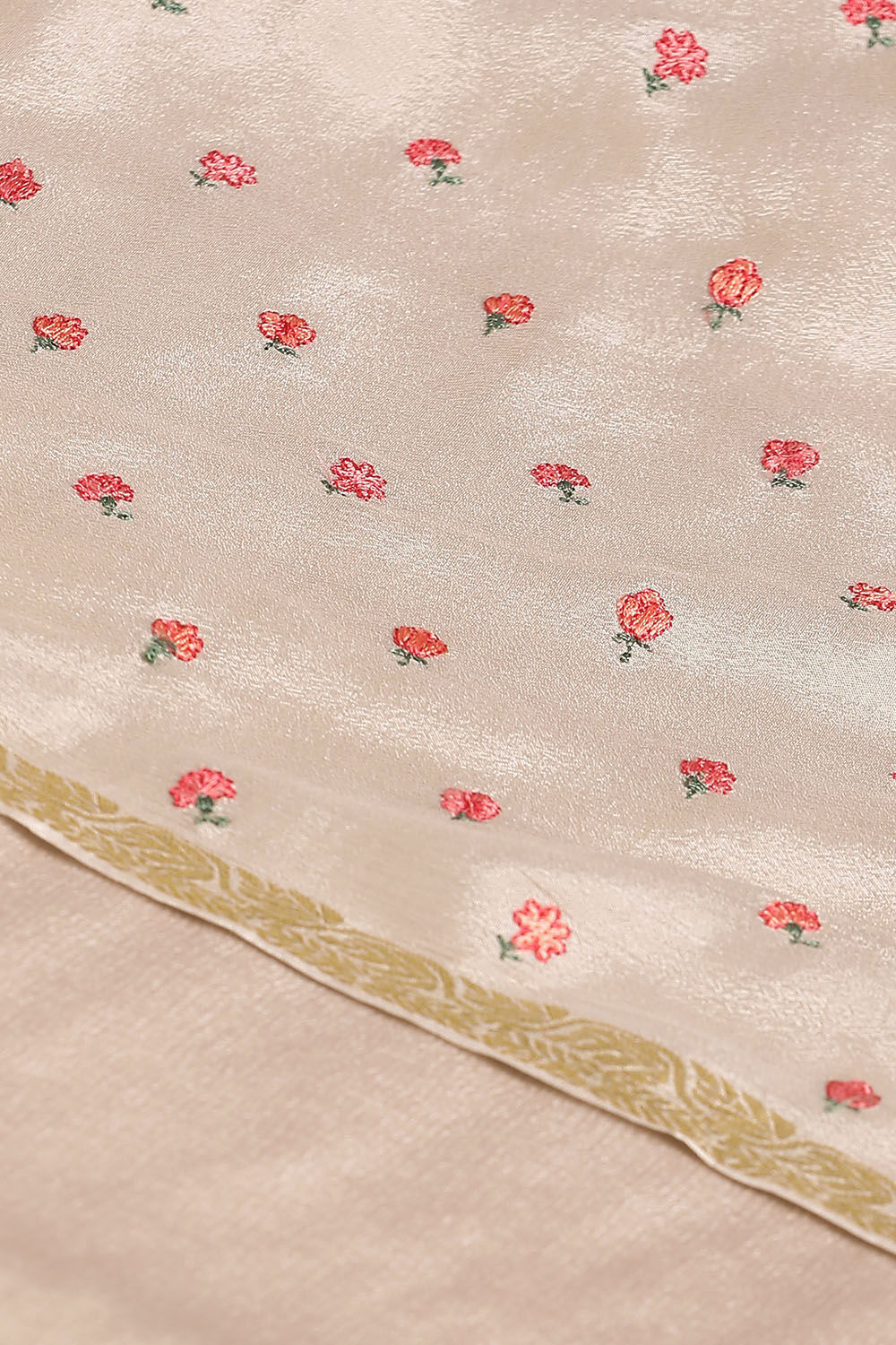 Grey Pure Embroidered Saree image number null