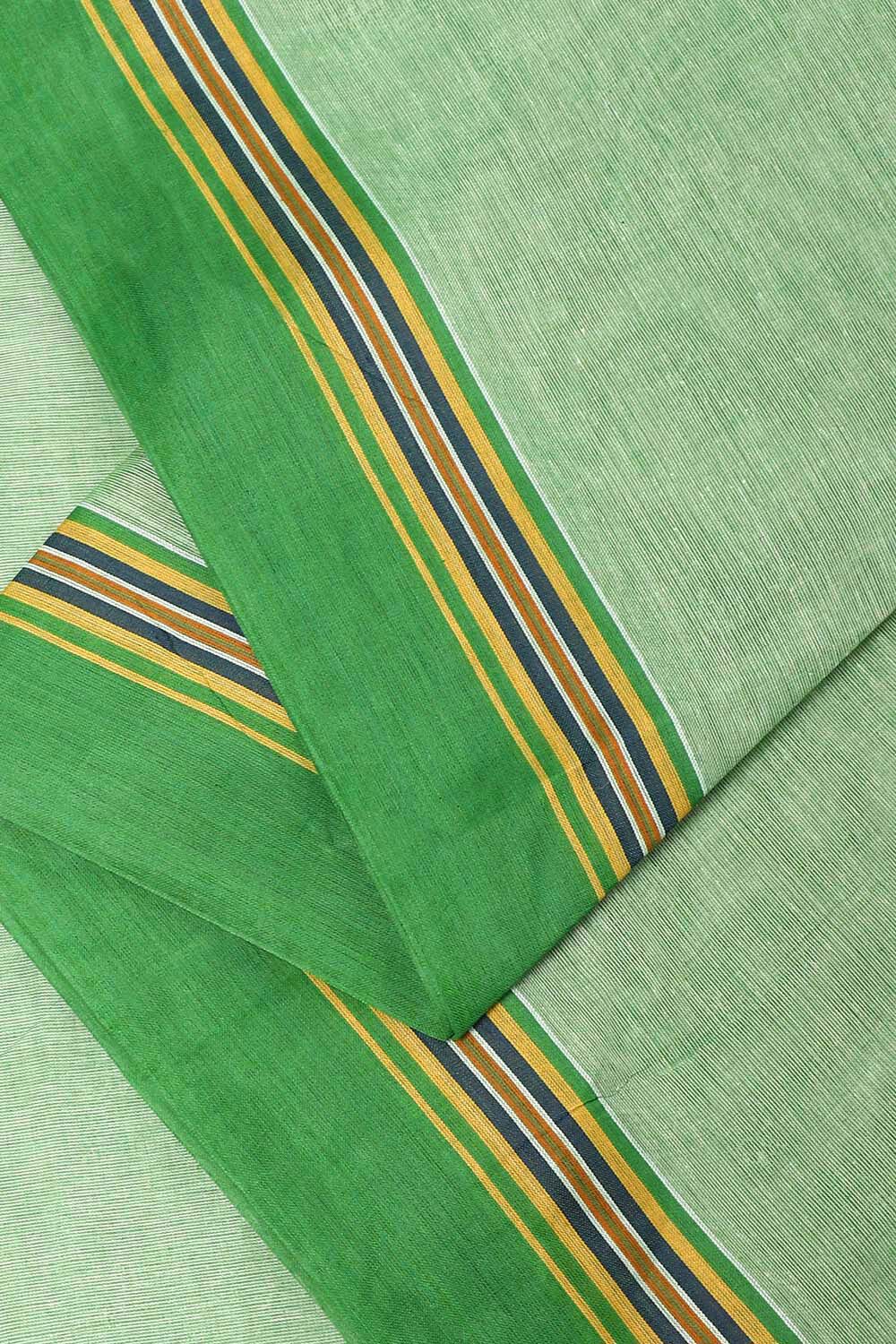 Green Pure Cotton Bengal Saree image number null