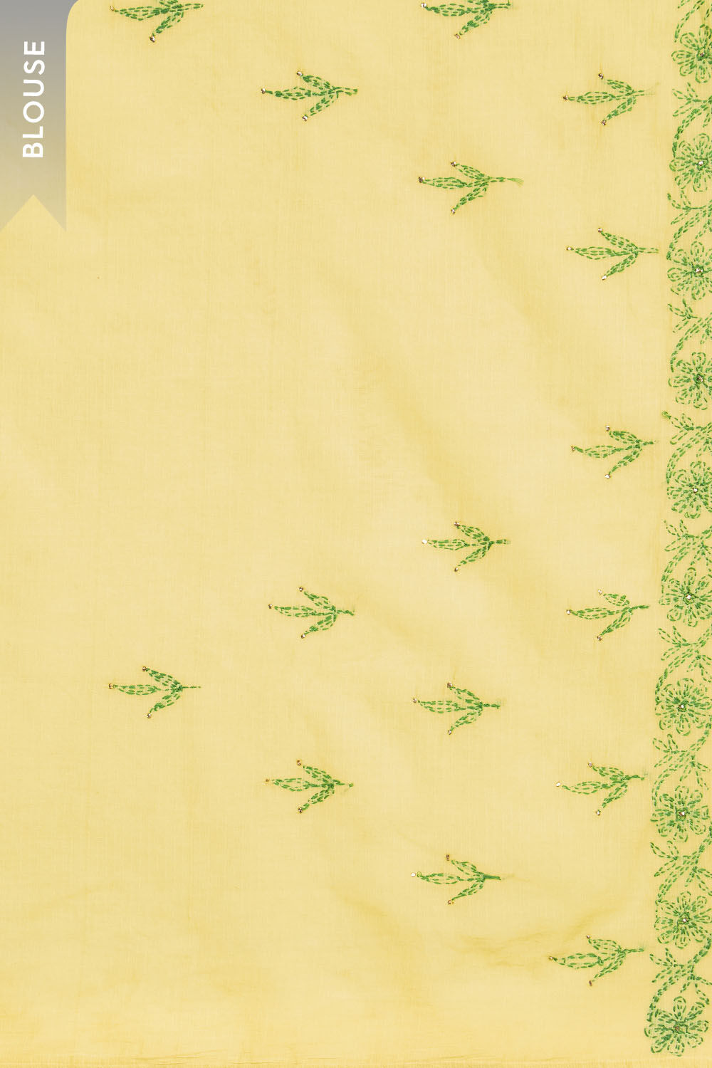 Light Yellow Pure Cotton Kota Chikankari Saree image number null
