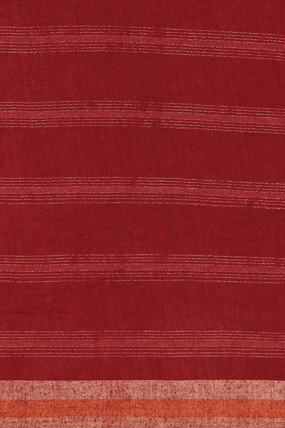 Dark Red Pure Tussar Silk Bhagalpuri Saree image number null