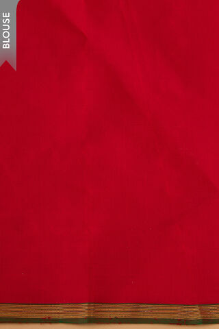 Red Pure Silk Woven Kanjivaram Saree thumbnail image number null
