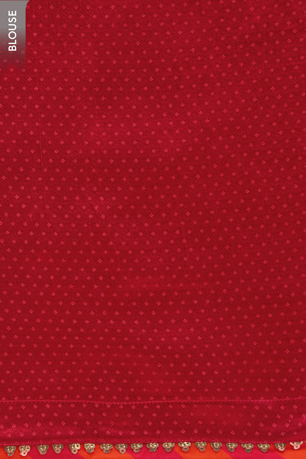 Red Viscose Organza Gota Patti Embroidered Saree image number null