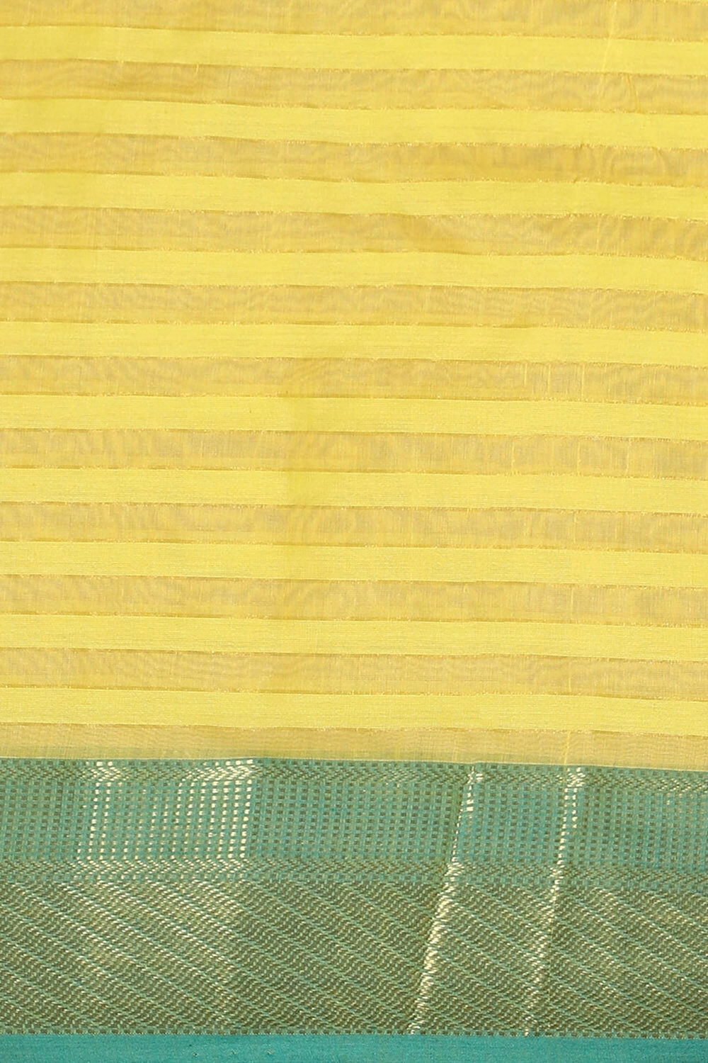 Yellow Pure Silk Cotton Maheswari Saree image number null