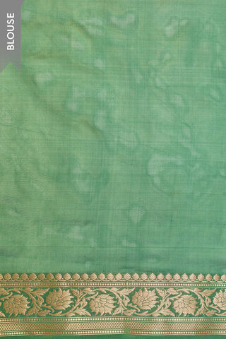 Green Silk Viscose Cutwork Banarasi Saree thumbnail image number null