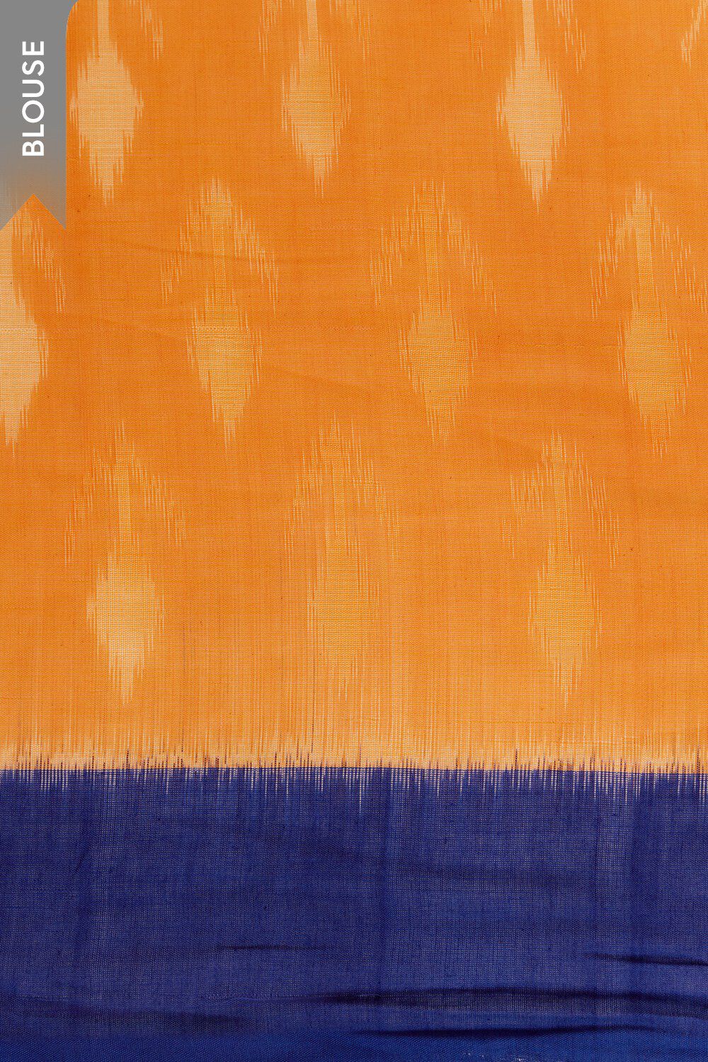 Orange Pochampalli Pure Cotton Ikat Saree image number null