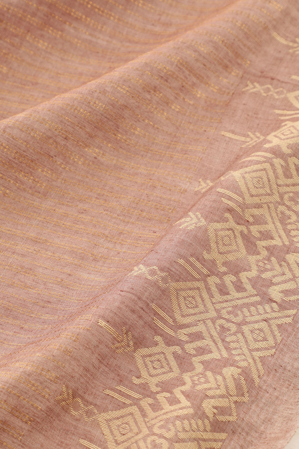 Brown Chattisgarh Pure Tussar Silk Woven Saree image number null