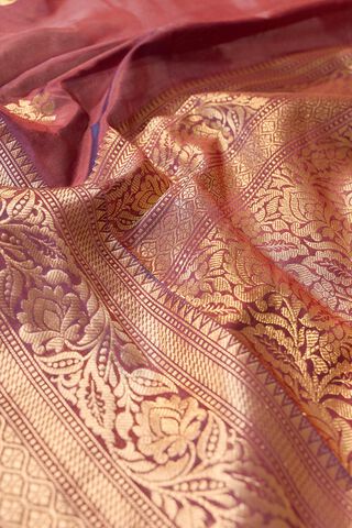 Dark Blue Banarasi Inspired Design Silk Viscose Kadwa Saree thumbnail image number null