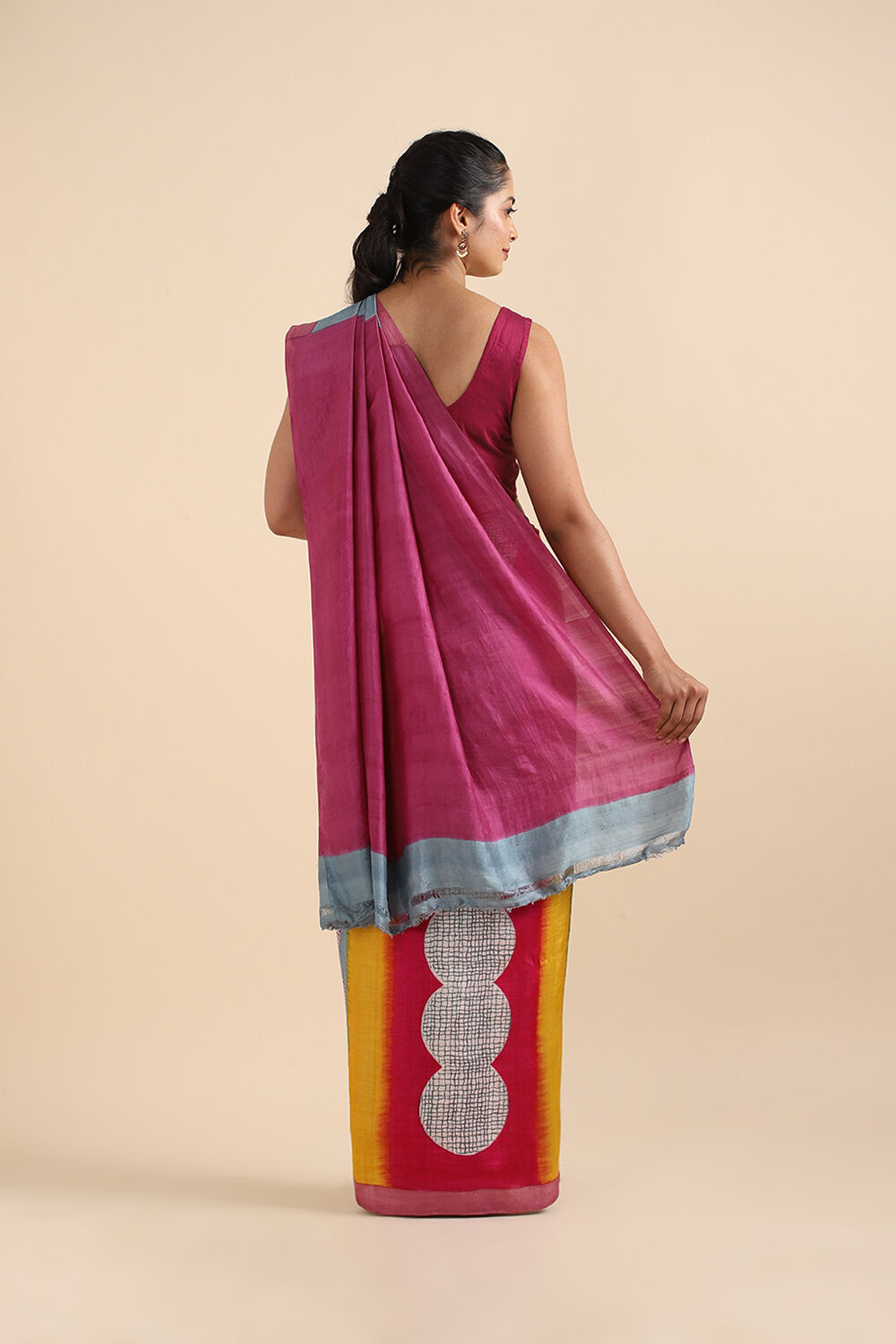 Pink Pure Silk Printed Saree image number null