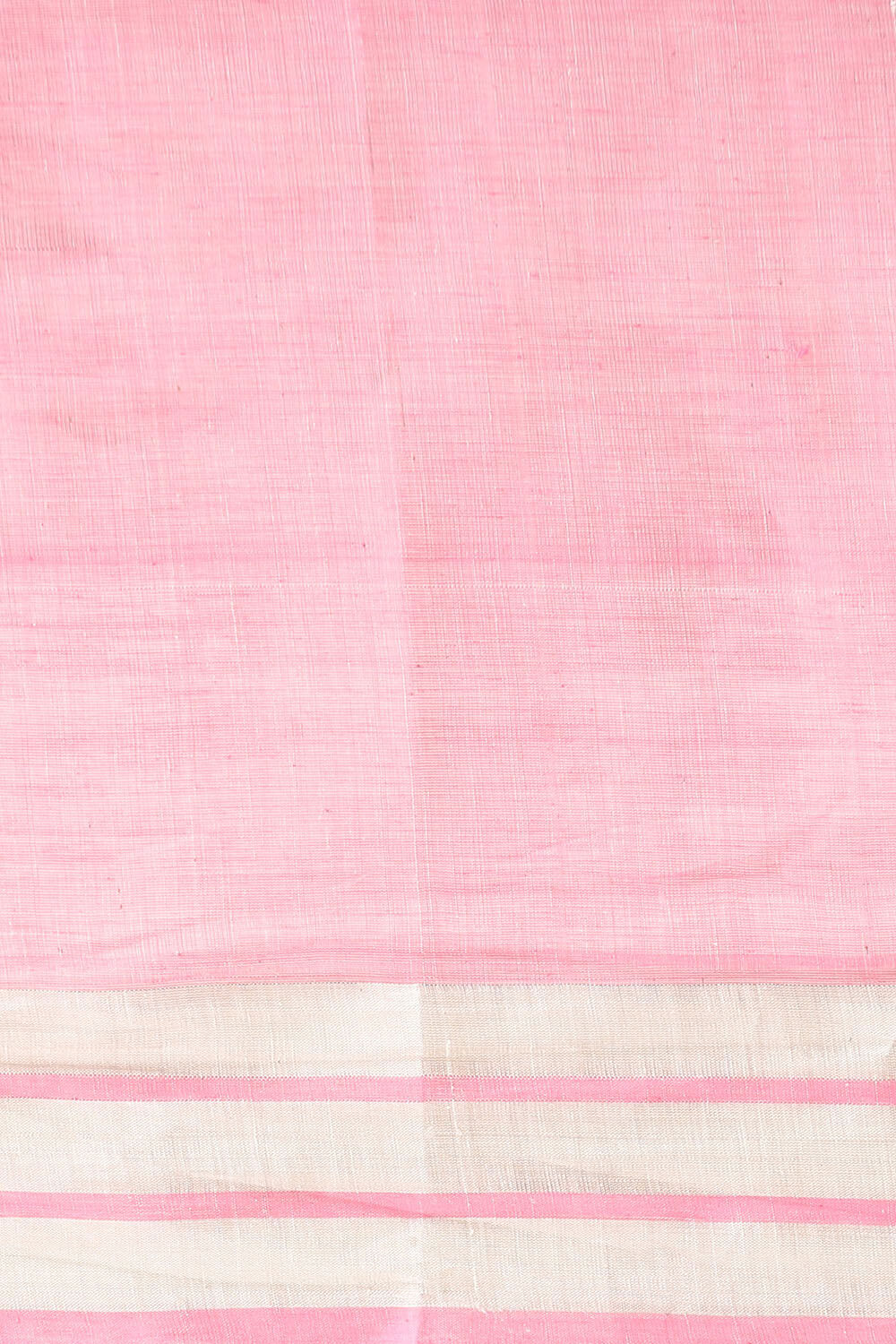 Light Pink Pure Khadi Cotton Ponduru Jamdani Saree image number null