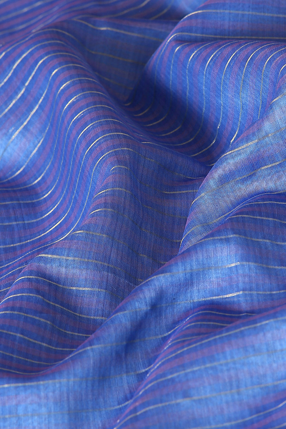 Blue Pure Silk Cotton Maheswari Saree image number null