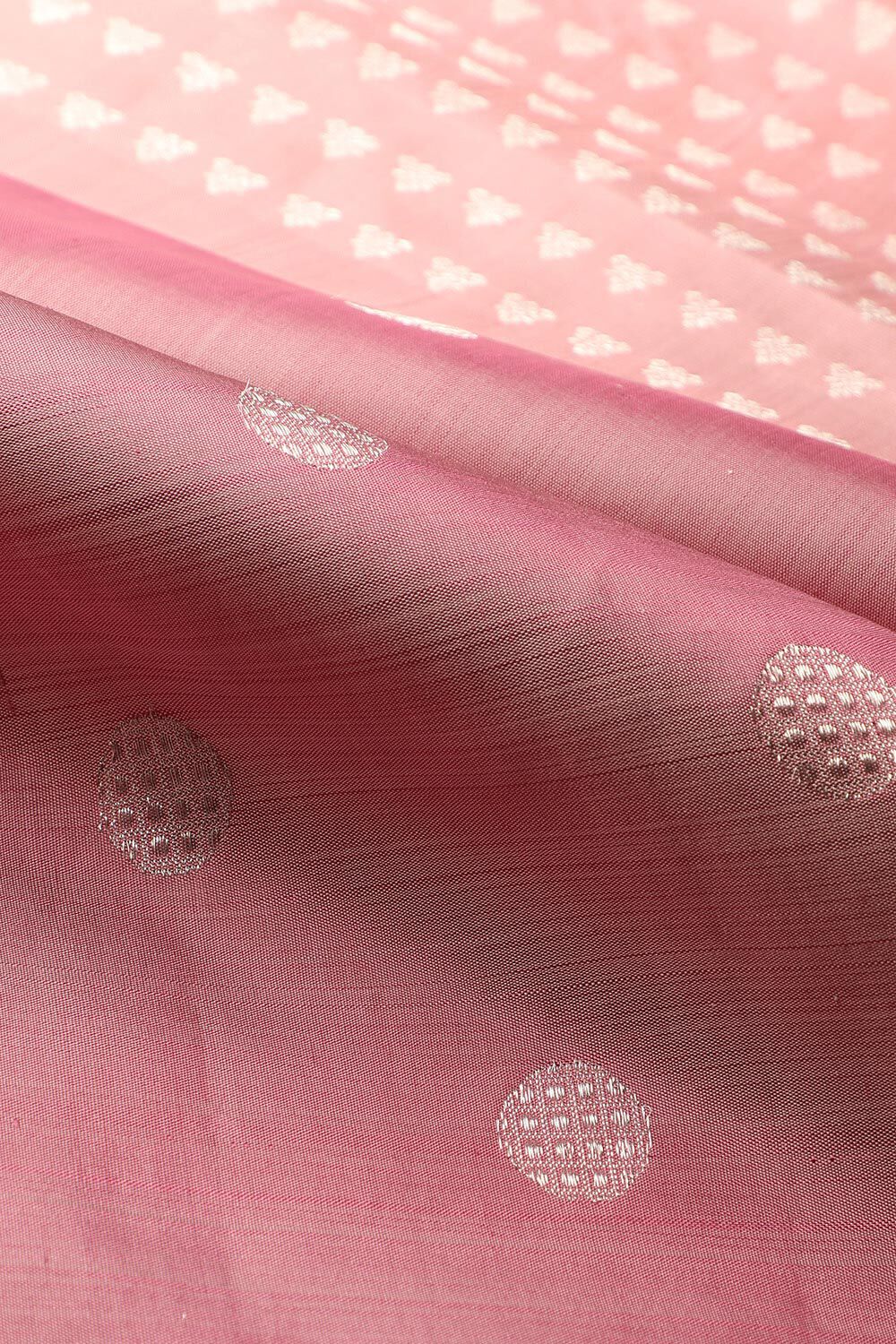 Pink Woven Pure Silk Kanjivaram Saree image number null
