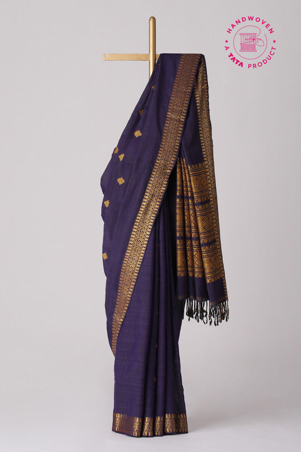 Purple Modal Eri Assam Saree image number null