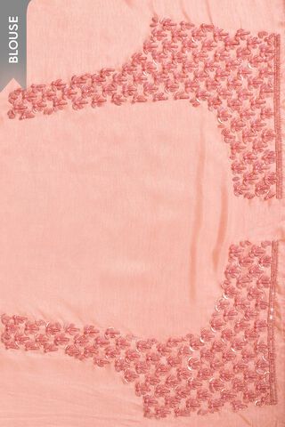 Light Pink Woven Viscose Tissue Saree thumbnail image number null
