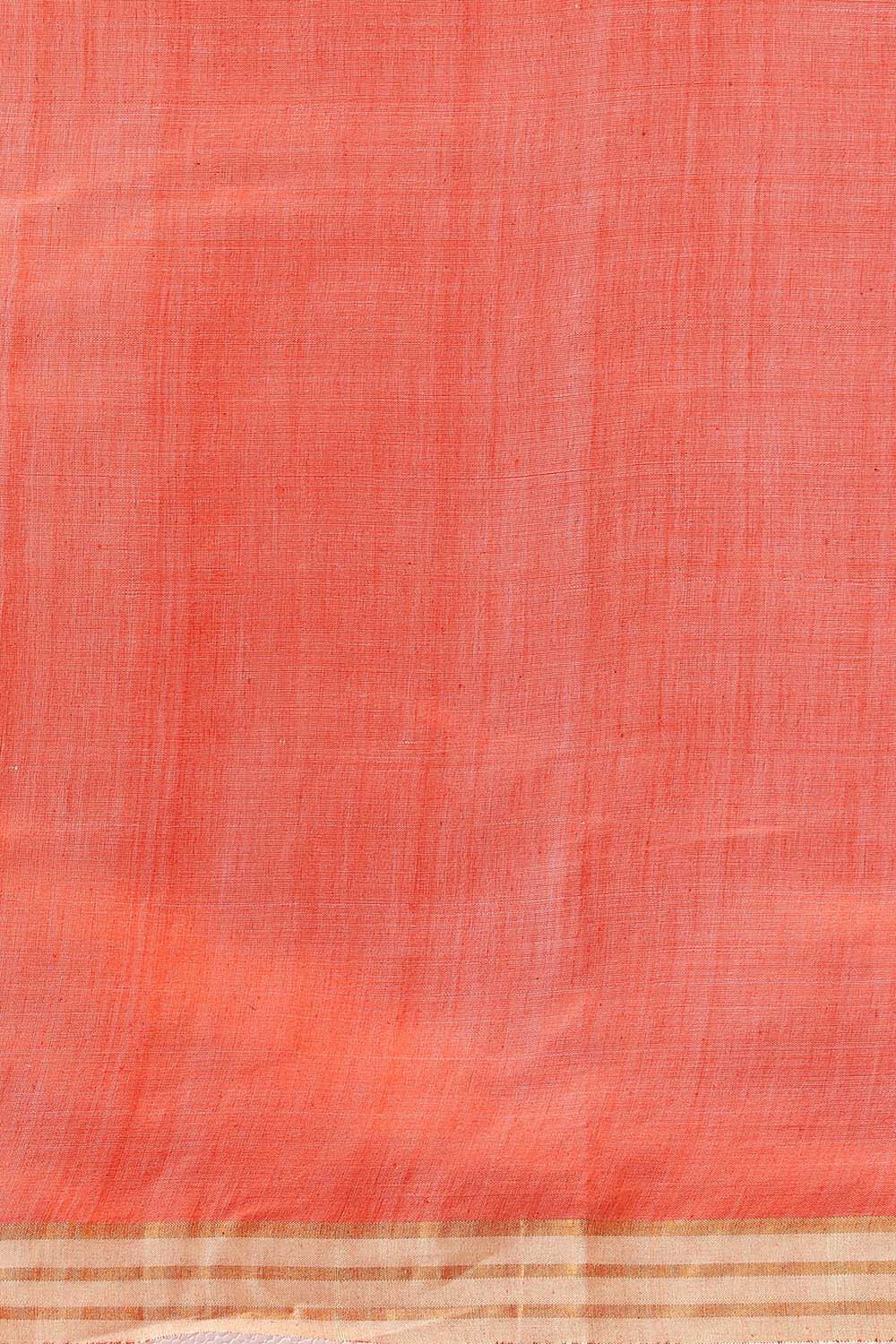 Yellow Pure Tussar Silk Bhagalpuri Saree image number null