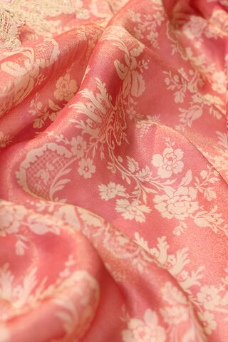 Light Red Viscose Tissue Embroidered Saree thumbnail image number null