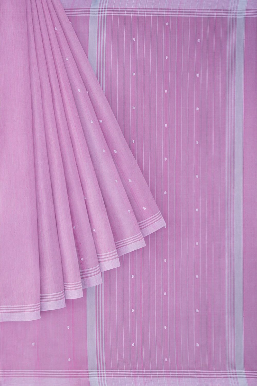 Light Pink Pure Silk Cotton Chanderi Saree image number null