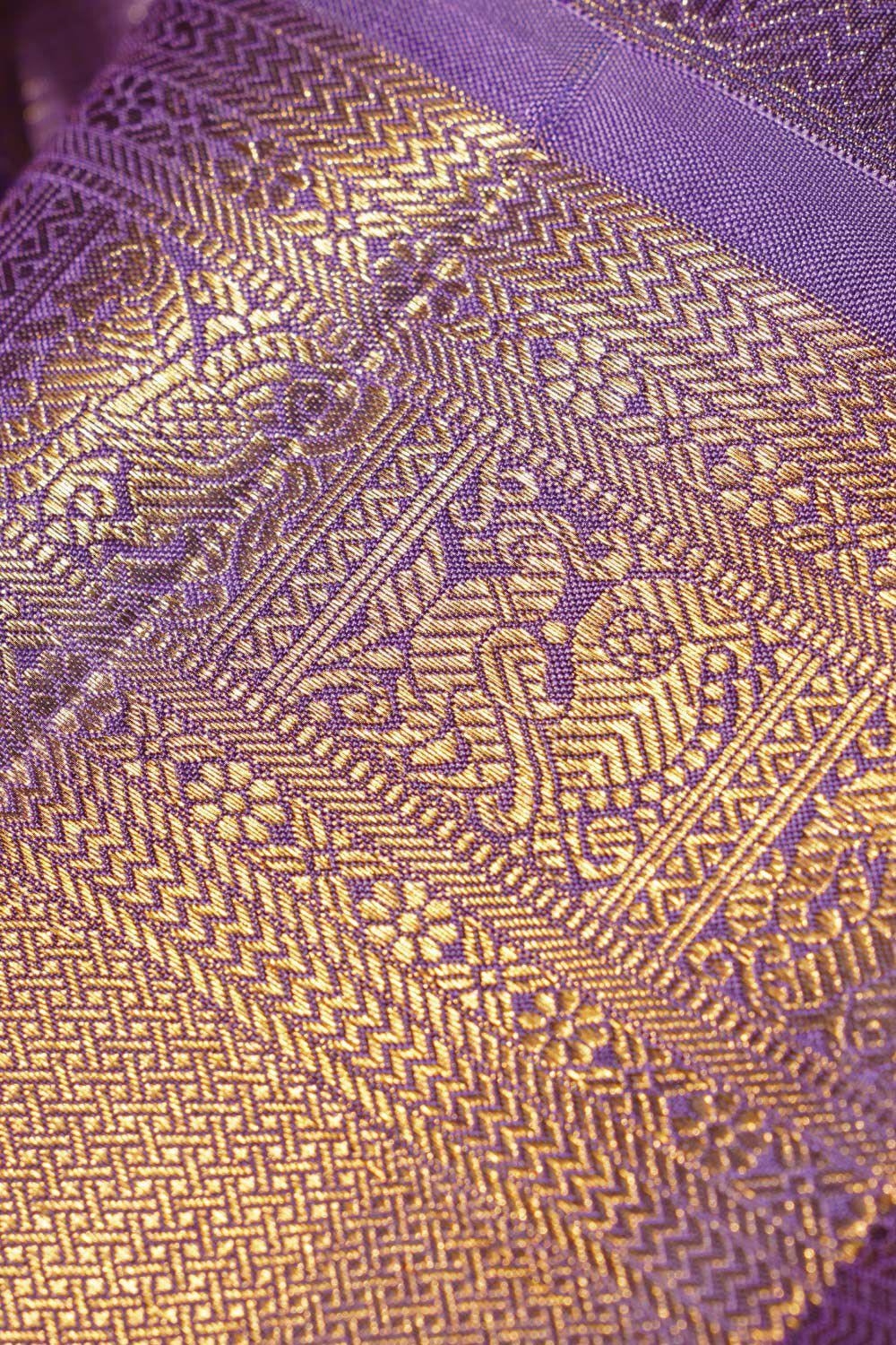 Light Orange Woven Pure Kanjivaram Silk Saree image number null