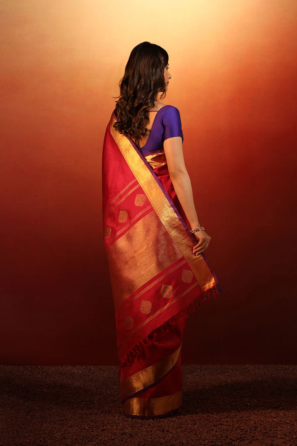 Pink Woven Pure Silk Kanjivaram Saree image number null
