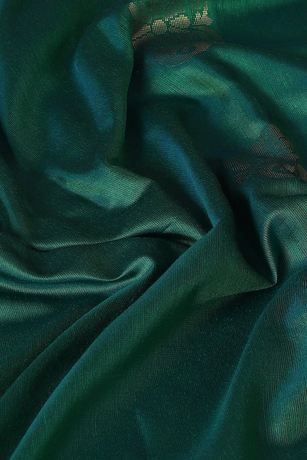 Green Pure Silk Tencel South Saree image number null