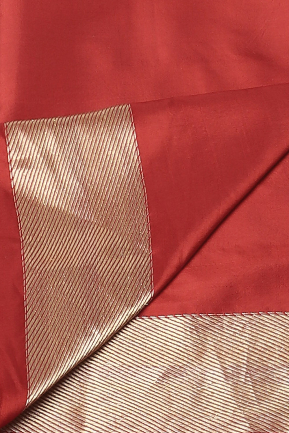 Red Pure Silk Banarasi Brocade Saree image number null