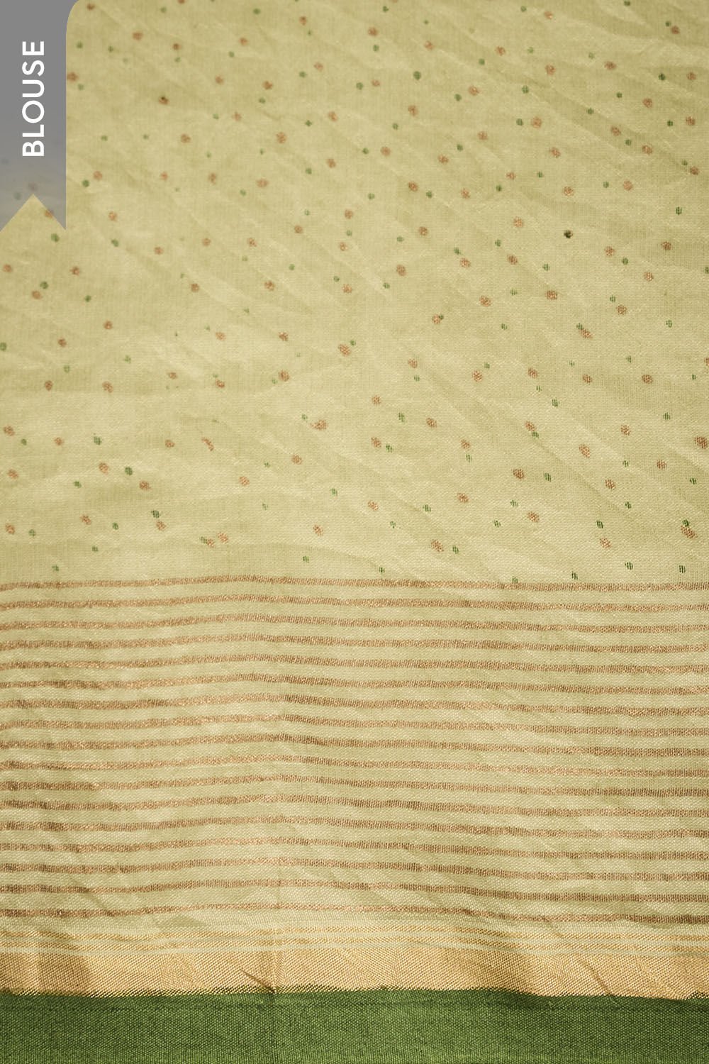 Green Rajasthan Block Printed Pure Silk Cotton Saree image number null