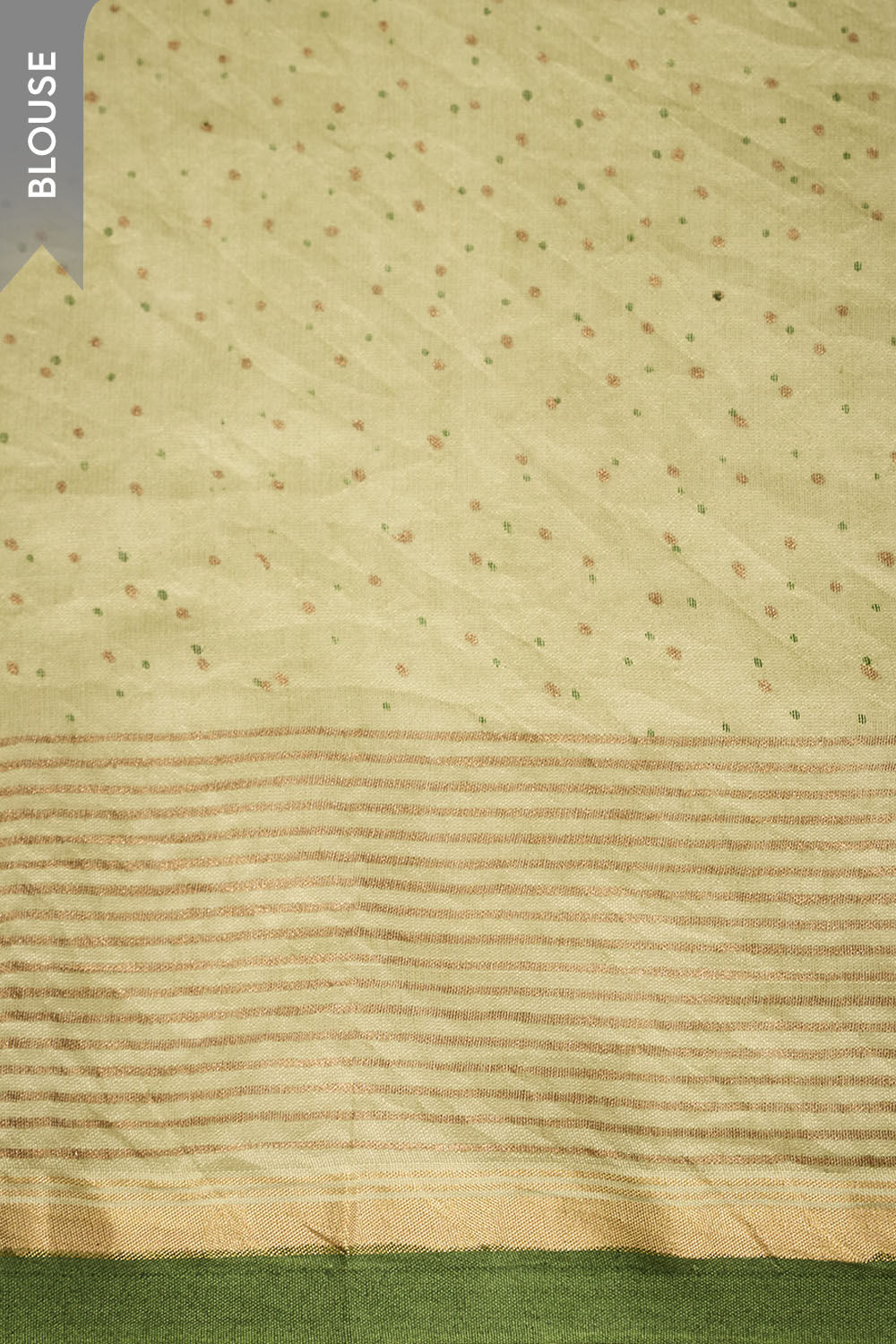 Green Rajasthan Block Printed Pure Silk Cotton Saree image number null
