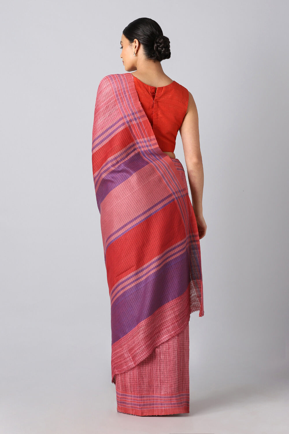 Pink Pure Tussar Silk Bhagalpuri Saree image number null