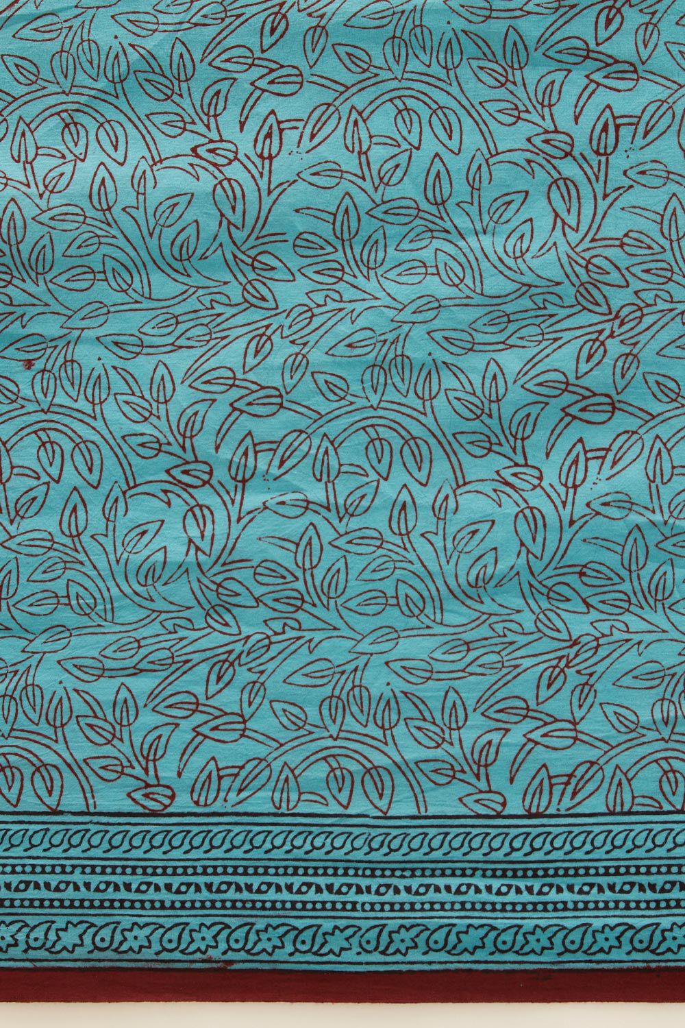 Light Blue Pure Cotton Bagh Printed Saree image number null