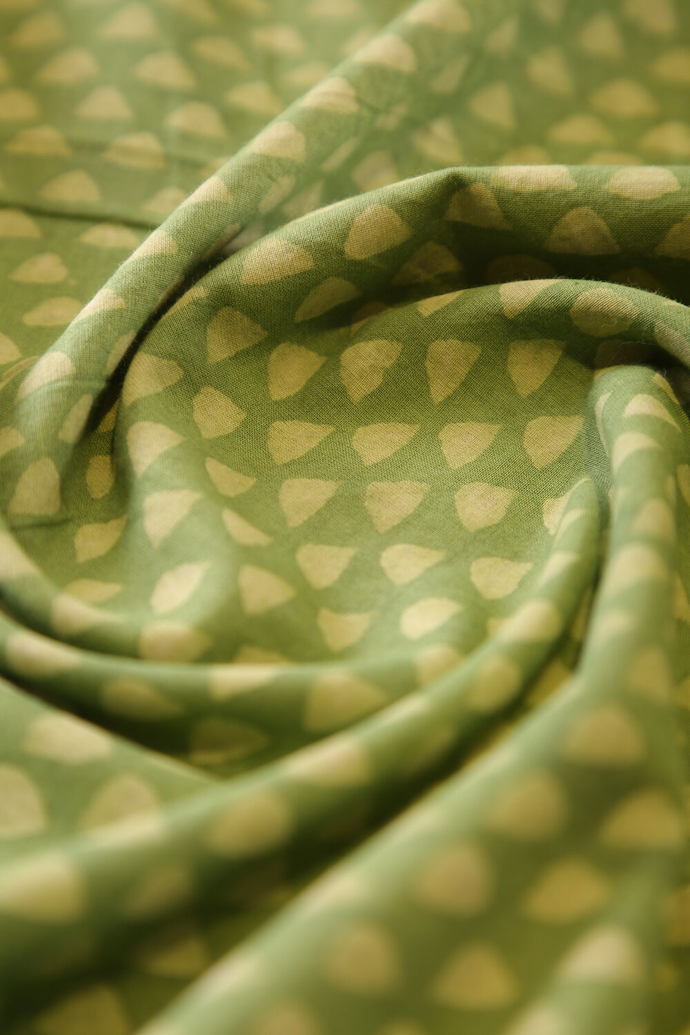 Sage Green Pure Cotton Suit Set image number null