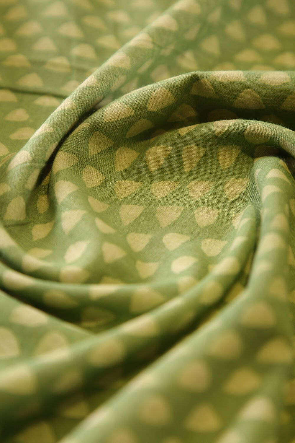 Sage Green Pure Cotton Suit Set image number null