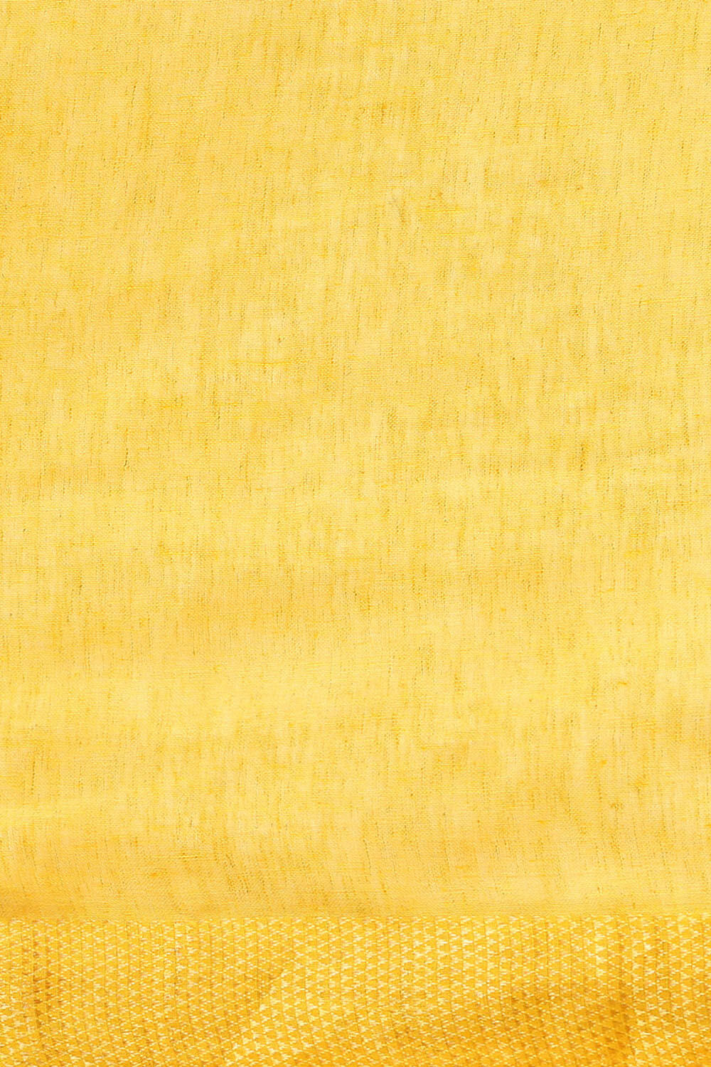 Yellow Handwoven Bhagalpuri Pure Linen Saree image number null
