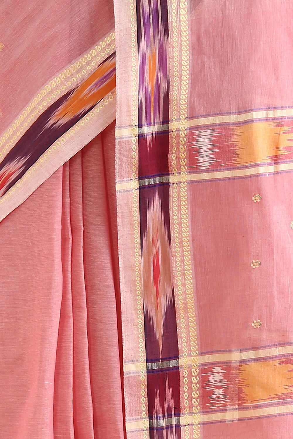 Light Pure Pink Cotton Pochampalli Ikat image number null
